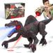 Jouet dinosaure - Spinosaurus - Télécommandé - Rouge - 35,5 x 16,5 x 14,5 cm