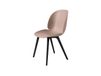 GUBI Chaise Beetle Plastique rose bonbon, pieds noirs