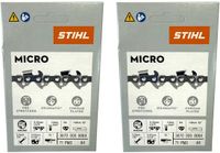 Stihl 2x 1/4" Picco Micro 3 (PM3) chaîne de tronçonneuse 30 cm 1/4" P 1,1 mm 64 TG 2 pièces