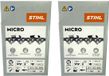 Stihl 2x 1/4" Picco Micro 3 (PM3) zaagketting 30 cm 1/4" P 1,1 mm 64 TG 2 stuks