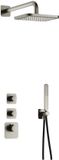 Hotbath Gal IBS40 set de douche encastrable High Flow thermostatique avec 2 robinets d'arrêt