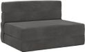 vidaXL Lit de sofa pliable en tissu gris foncé 70 x 72 x 60 cm
