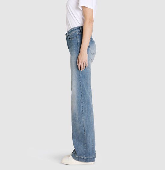MAC DREAM WIDE Dames Jeans W38 x L34 Licht Blauw Katoen Elastaan