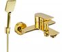 Mexen Alexa R62 badkraan met doucheset, goud - 7123R62-50