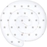 Goodivery ® Rouleau décoratif multifonctionnel fait main Étoiles grises blanc 200 cm