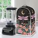 Elzusha - Housse de mixeur avec imprimé de libellules et de fleurs, étanche à la poussière et aux éclaboussures