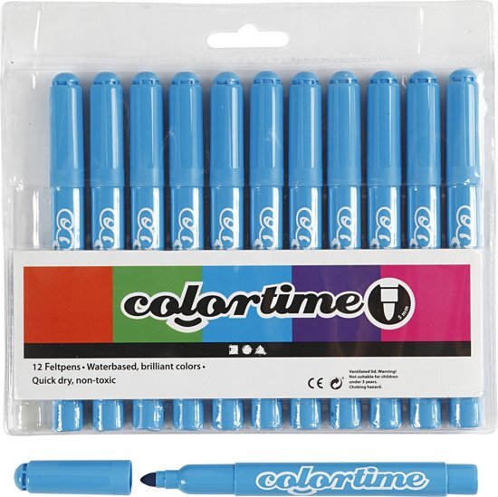 Colortime stift 5 mm lijn lichtblauw 12 stuks