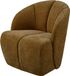 WOOOD Mojo Draaifauteuil - Ribstof - Honing Geel