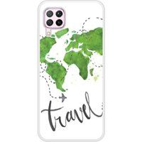 P40 Lite Map Travel Bedrukt siliconen hoesje