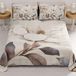 PETTI Artigiani Italiani Sprei voor Frans bed, 220 x 260 cm, 100 g/m², omkeerbaar, licht dekbed, bloemenpatroon 16, 100% Made in Italy