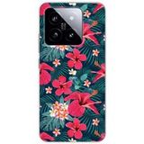 Xiaomi Siliconen hoes compatibel met Xiaomi 14 Hibiscus Fuchsia