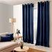 HomeMaison Gordijn met 8 zeilringen, 135 x 240 cm, Katoen, Marineblauw
