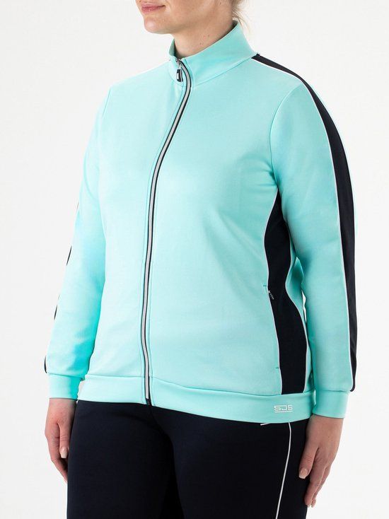 Sjeng Sports FRANCOISE PLUS Trainingsjack Dames - Aruba Blue