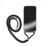 Transparante Xiaomi Transparante beschermhoes voor Xiaomi Redmi 10A met koord en omhangband, zwart