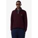 Lacoste regular fit gebreide trui - donkerrood