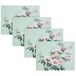 Laura Ashley Kurk Placemats 40,6 x 30,5 cm voor keuken en eettafels, hittebestendig, duurzaam, gemakkelijk schoon te maken, set van 4, bloesemtak