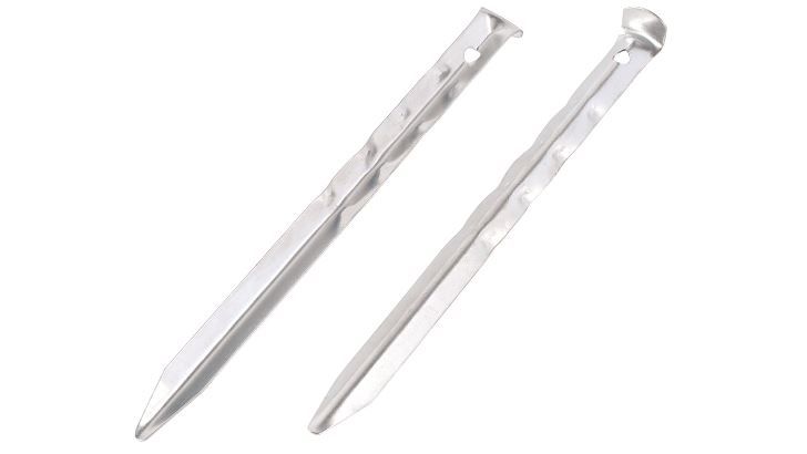 Easy Camp U-Steel Peg 24 cm Ripple - 10 stuks - zilver