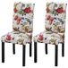 vidaXL 2x Houten Eetkamerstoel Bloemenpatroon