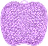 oCreon Grotere voetenscrubber, voetreiniger, massage mat met antislip zuignappen. Reinigt, exfolieert en masseert uw voeten zonder dat u hoeft te bukken