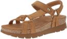 Panama Jack Women Sally B8 Velour Cuero Bark Sandal - Size 40