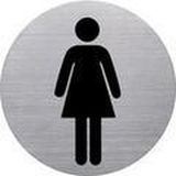 Helit pictogram 'de badge' Niet roken, rond, zilver