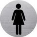 Helit pictogram 'de badge' Niet roken, rond, zilver
