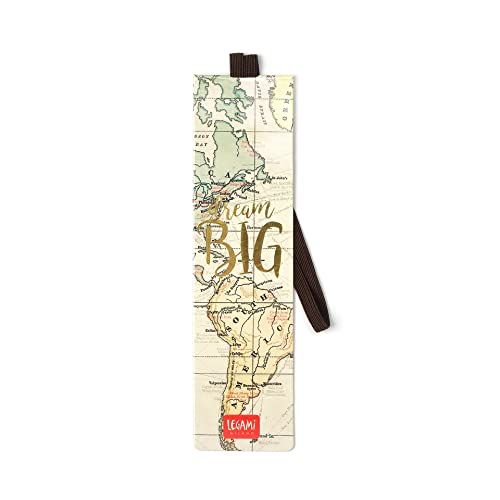 Legami SE0243 bladwijzer met elastiek, 4,7 x 17,5 cm, van papier, motief: reizen