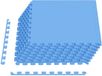 vidaXL Vloermatten Blauw