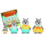 Li’l Woodzeez GrayPaws wolvenfamilieset met verhalenboek