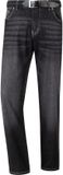 Jan Vanderstorm heren Jeans Met Lage Taille - 62 - Zwart - Plus Size