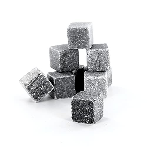 CMP IBERICA SAVEUR ET DEGUSTATION - KV7101 - Pierre Glacon Reutilisable Whisky Boite De Rangement x9 Gris 2 x 2 x 2 cm