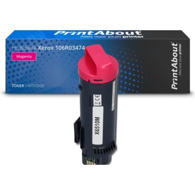 PrintAbout Huismerk Xerox 106R03474 Magenta Toner