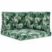 vidaXL Coussin de banc d'extérieur Polyester Motif feuille 80 x 80 cm