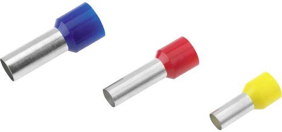 Cimco 187022 Adereindhulzen 6 mm² Deels geïsoleerd Geel 100 stuk(s)