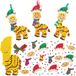 Baker Ross FN324 Giraffe Kerstboomverlichting Mix en Match Kits - Set van 8, Kerst knutselen voor kinderen, Kerstdecoraties