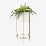 Mica Decorations Varen Kunstplant in Bloempot Stan - H38 x Ø50 cm - Groen