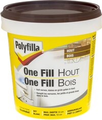 Polyfilla One Fill Hout - Wit - 500 ML