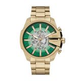 Diesel MEGA CHIEF SLIM Heren Horloge 48 mm - Goudkleurig