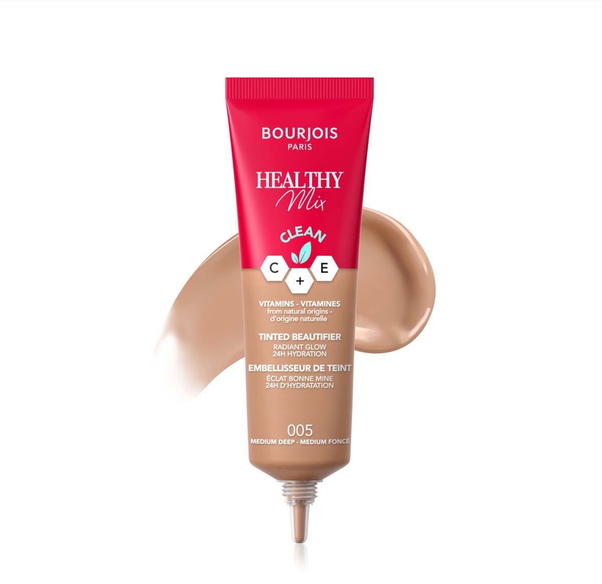 BOURJOIS PARIS Healthy Mix Tinted Beautifier BB Cream - 005 Medium Deep