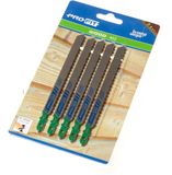 Profit decoupeerzaagblad - Hout - Grof - 50 mm - 5 stuks