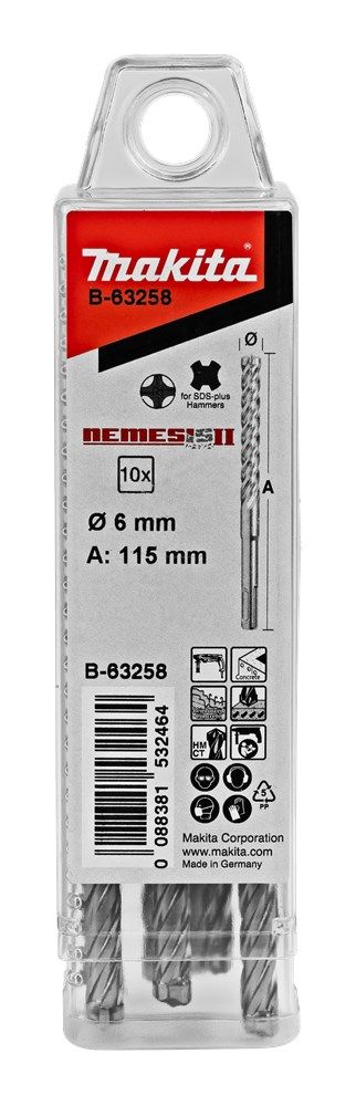 Makita Voordeel verpakking P4S SDS-PLUS B-63410