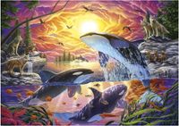 Educa Puzzle Paysage Orcas et Loups - 4000 Pièces