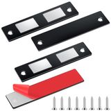 Romon Cabinet Magnetic Catch-Black-2 kledinghaken, zwart