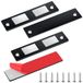 Romon Cabinet Magnetic Catch-Black-2 kledinghaken, zwart
