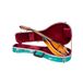 Crossrock A-stijl mandoline koffer | ABS gegoten hardshell met veiligheidsslot, metalen voeten en afneembare banden-mintblauw (CRA862MAMB)