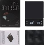 Imtex Koffie Weegschaal - 3Kg/0.1G - Zwart - Met Timer