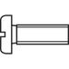 TOOLCRAFT 888663 Vis à tête cylindrique M1 6 mm Fente DIN 84 Acier zingué 1 pièce(s)