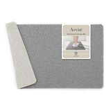 Asvin Zachte douchemat met textuur antislip schimmelvrij voor binnen douche en bad (60 x 40 cm) ftalaatvrije rubberen loofah badkamermatten voor gladde oppervlakken en natte ruimtes