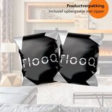 FLOOQ Anti Kras Vloerbeschermer Vilt Zwart/Wit/Grijs - 125 Stuks - 2cm - Zelfklevend