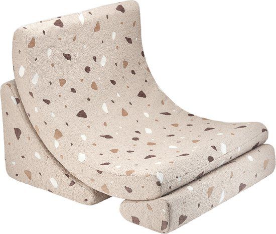 Wigiwama Teddy Moon Chair / Fauteuil - 80x65x55cm - Terrazzo Sand